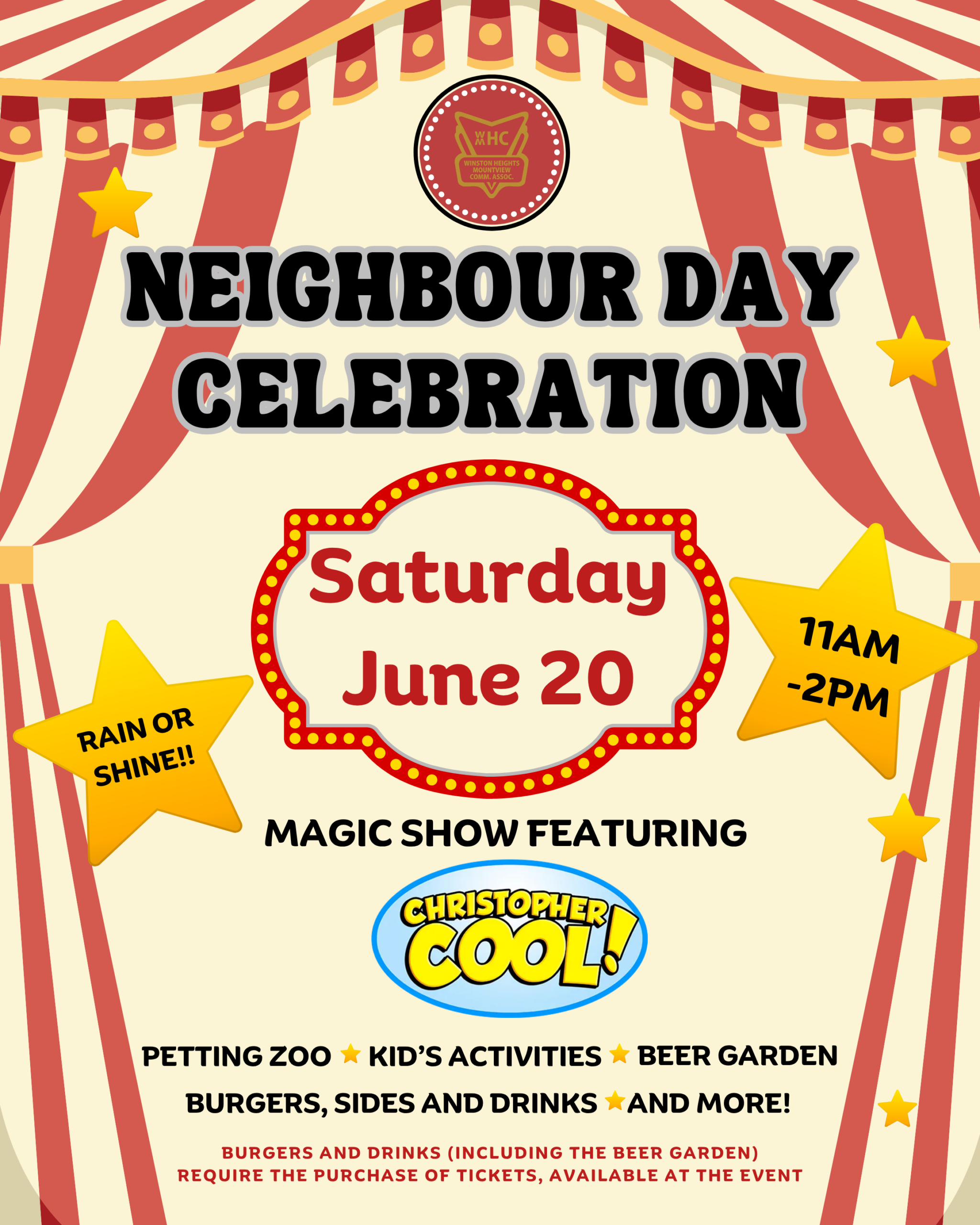 Neighbour Day 2026 Under the Big Top event poster